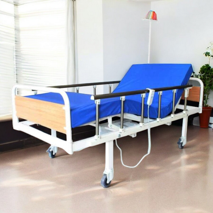 2 Motorlu Tabanca Korkuluklu Hasta Karyolası ES-159