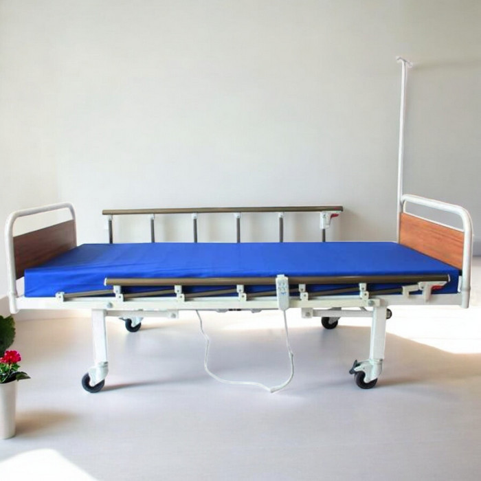 2 Motorlu Tabanca Korkuluklu Hasta Karyolası ES-159