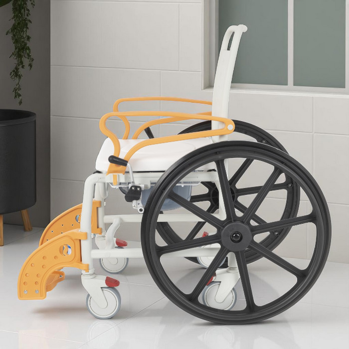 Comfort Plus DM-8088D Soft Turuncu Banyo ve Tuvalet Tekerlekli Sandalye
