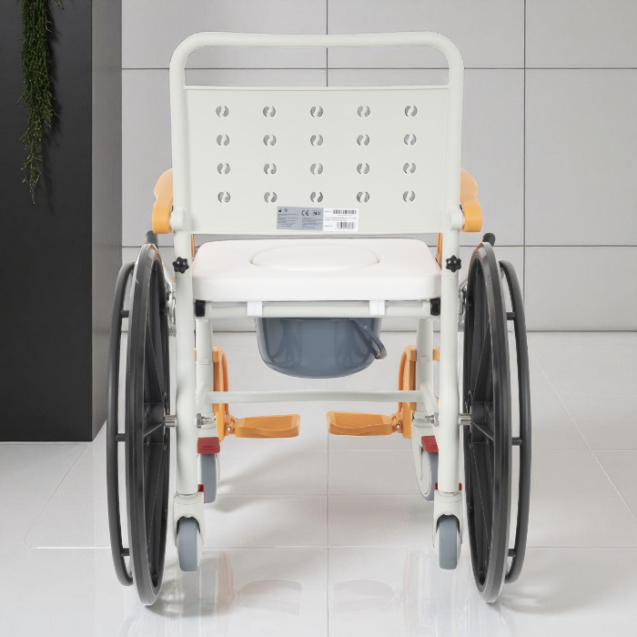 Comfort Plus DM-8088D Soft Turuncu Banyo ve Tuvalet Tekerlekli Sandalye