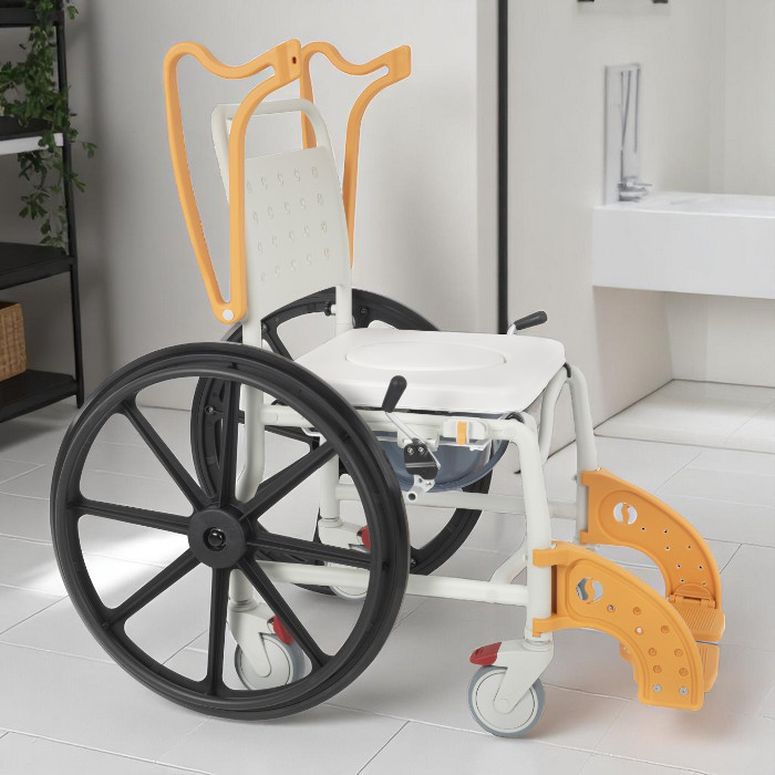Comfort Plus DM-8088D Soft Turuncu Banyo ve Tuvalet Tekerlekli Sandalye