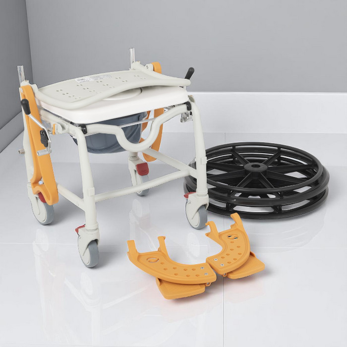 Comfort Plus DM-8088D Soft Turuncu Banyo ve Tuvalet Tekerlekli Sandalye