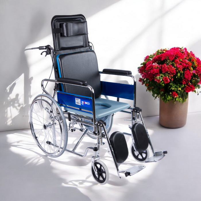 Comfort Plus DY02609GC Sırtı Yatar Tuvaletli Tekerlekli Sandalye