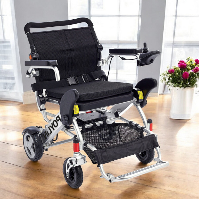 Poylin P207 Ultra Hafif Katlanabilir Akülü Tekerlekli Sandalye