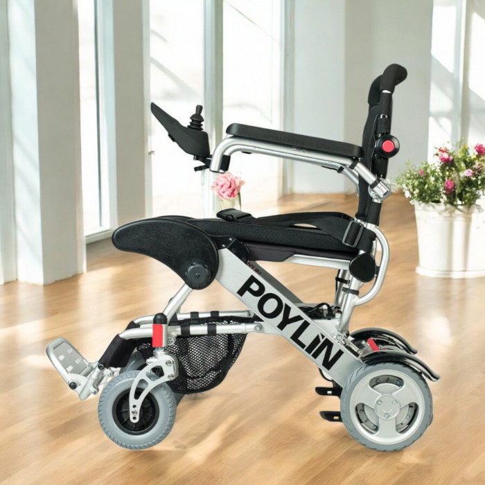 Poylin P207 Ultra Hafif Katlanabilir Akülü Tekerlekli Sandalye