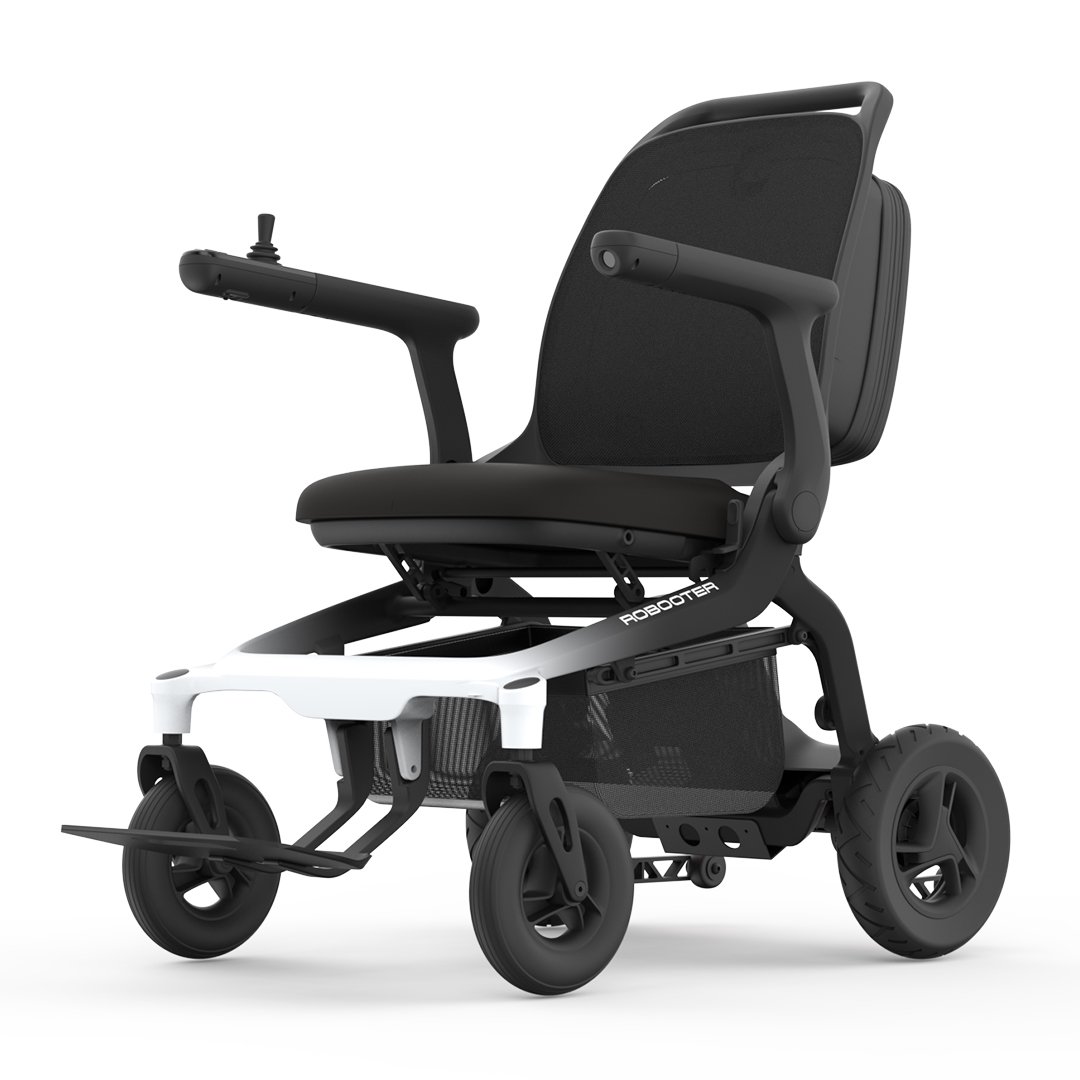 Robooter E80 Karbon Fiber Hafif Katlanabilir Akülü Tekerlekli Sandalye