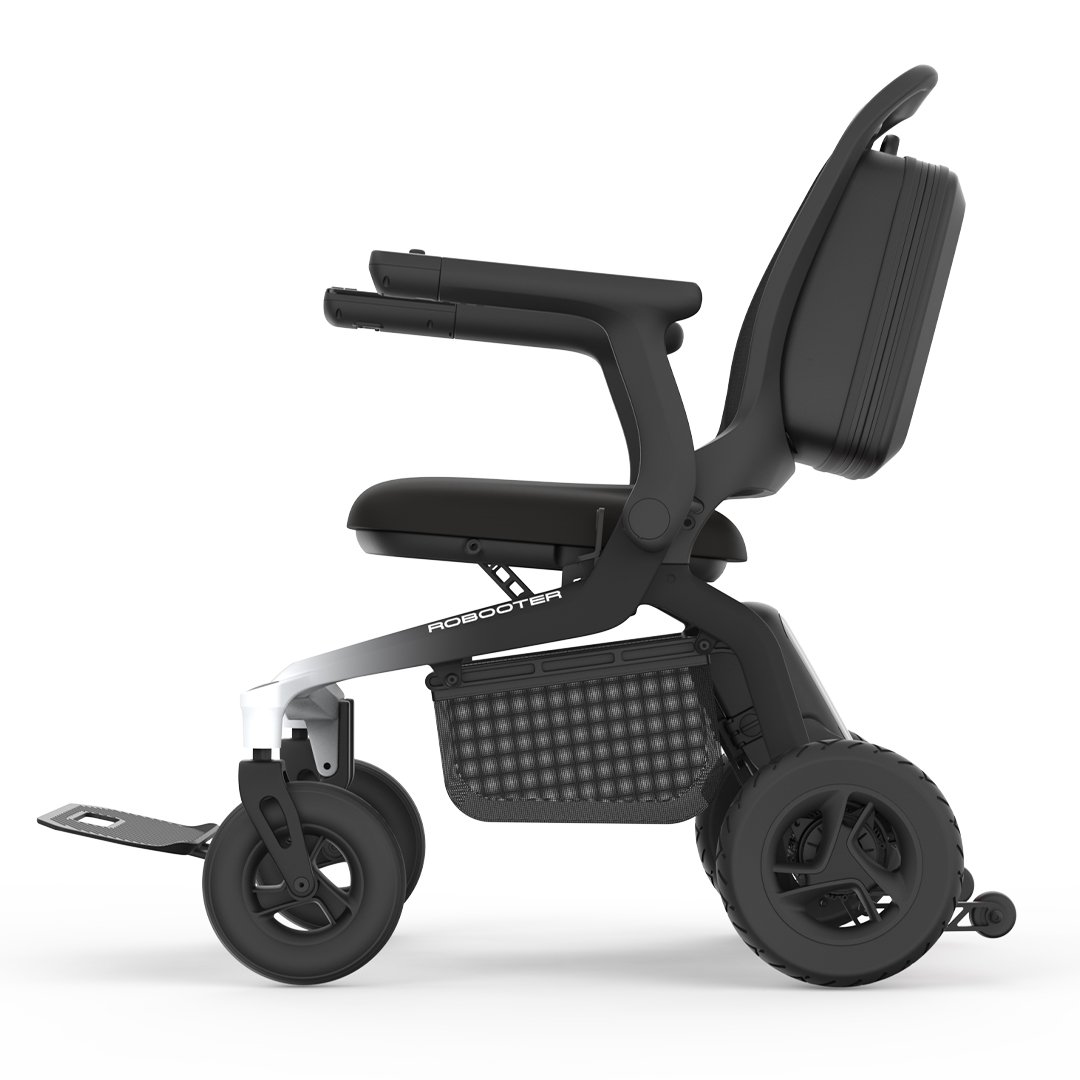 Robooter E80 Karbon Fiber Hafif Katlanabilir Akülü Tekerlekli Sandalye
