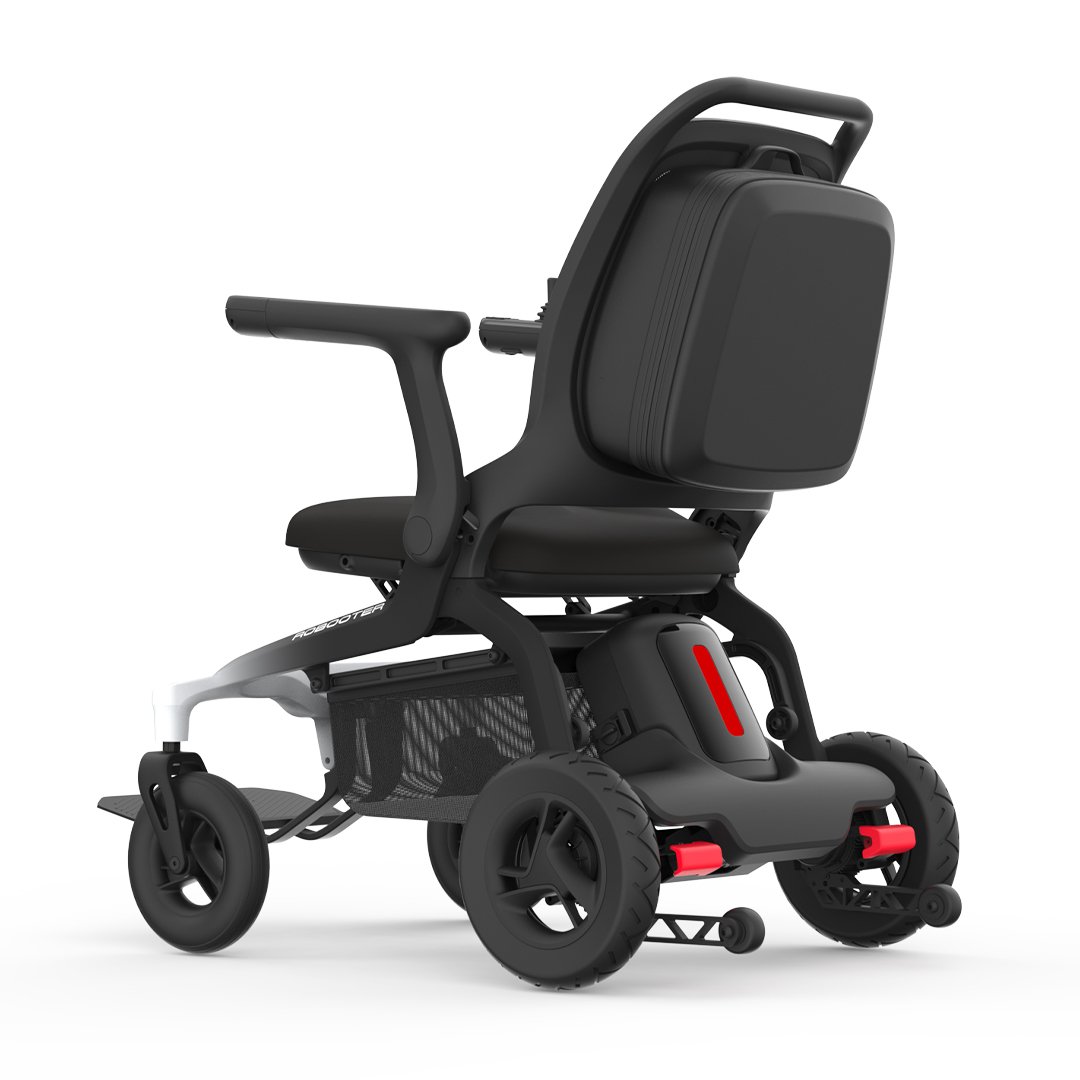 Robooter E80 Karbon Fiber Hafif Katlanabilir Akülü Tekerlekli Sandalye